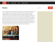 Tablet Screenshot of bluecollarscareer.com